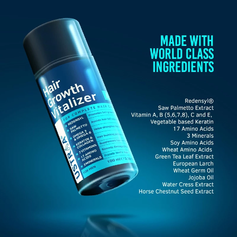 USTRAA Hair Growth Vitalizer Clinically Tested Hair Oil, 100 ml-4.webp